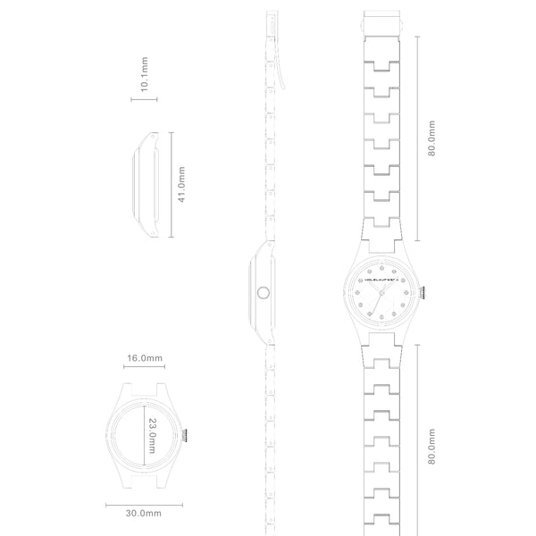 DAMEN HOLZUHR NOVA DE LUXE